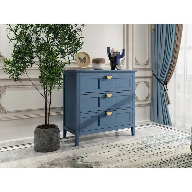 3 Drawer Cabinet, Suitable for Bedroom, Living Room and Entryway
