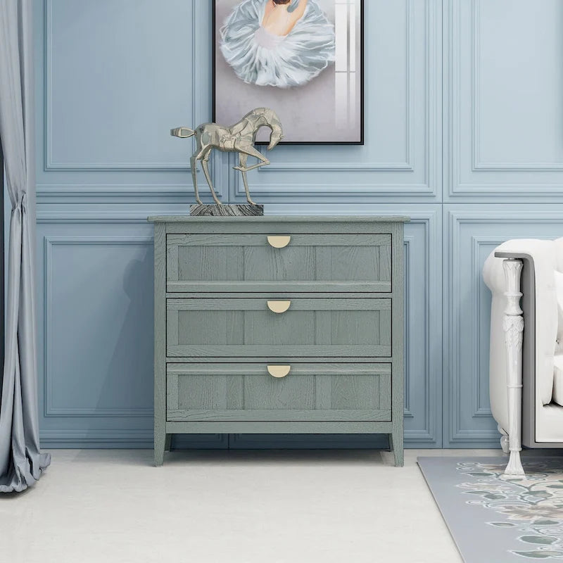 3 Drawer Cabinet, Suitable for Bedroom, Living Room and Entryway