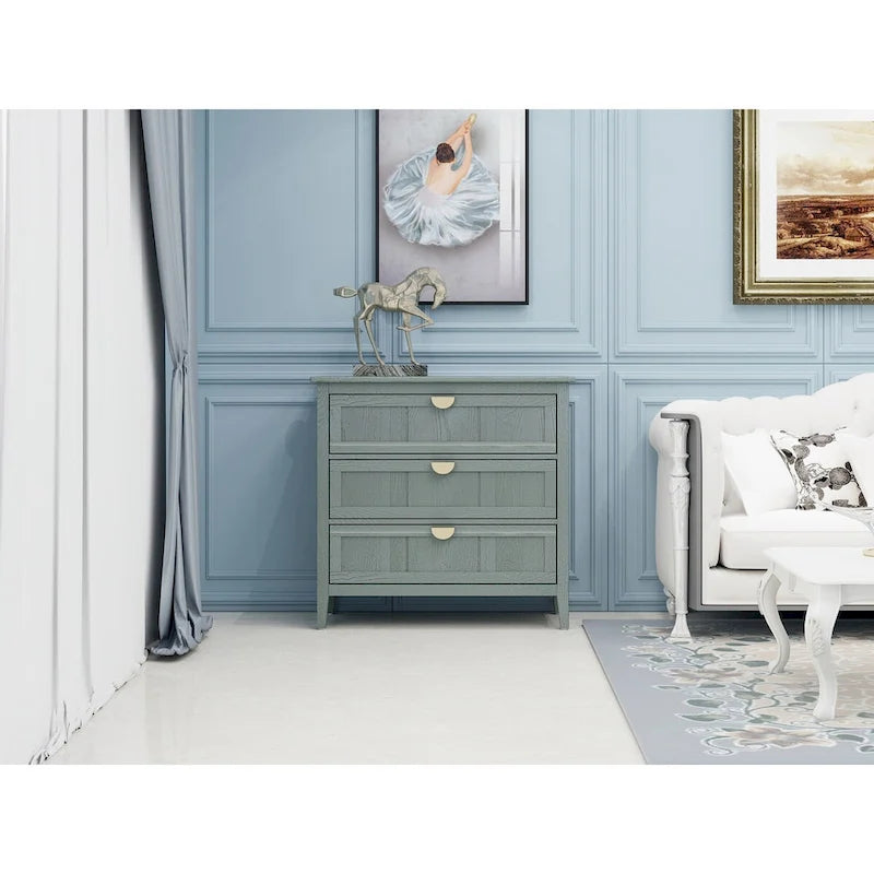 3 Drawer Cabinet, Suitable for Bedroom, Living Room and Entryway