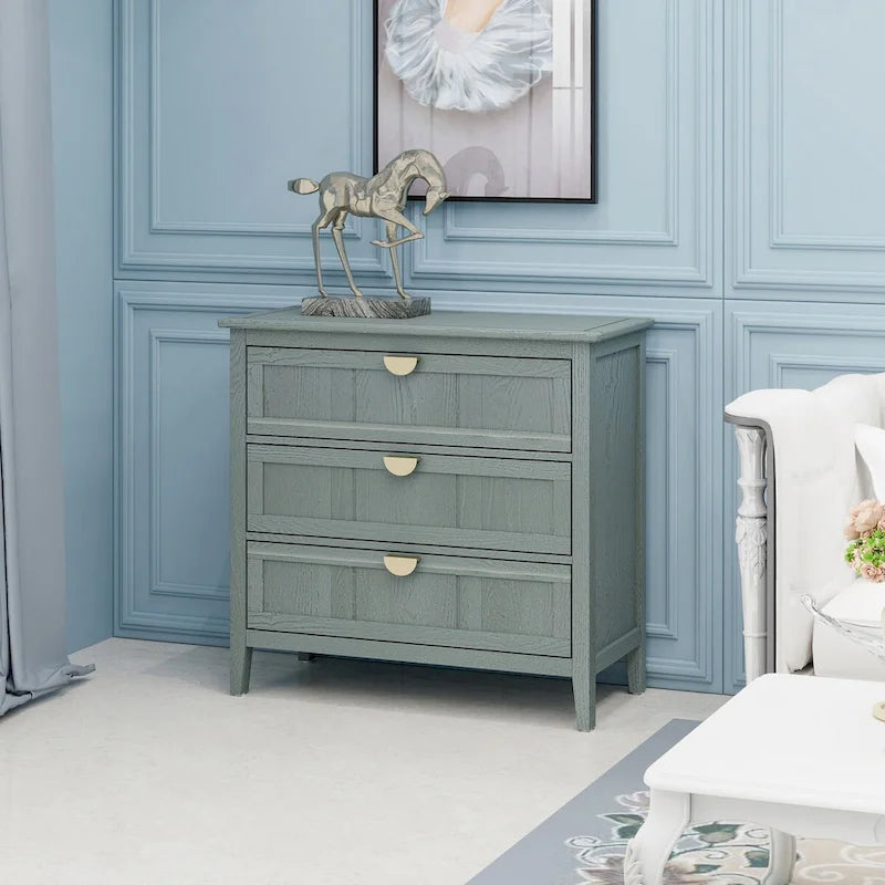 3 Drawer Cabinet, Suitable for Bedroom, Living Room and Entryway