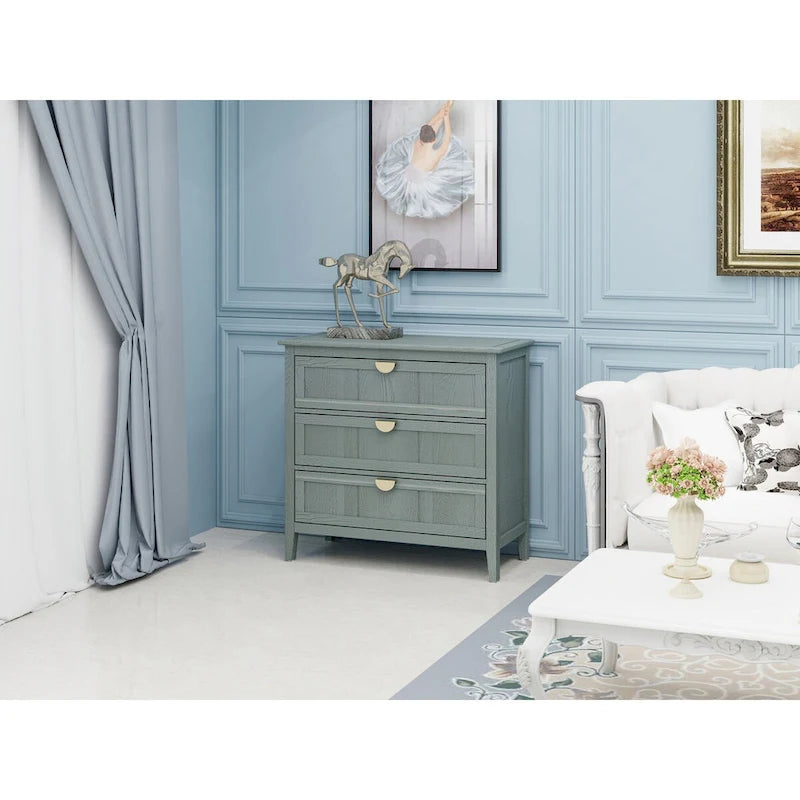 3 Drawer Cabinet, Suitable for Bedroom, Living Room and Entryway