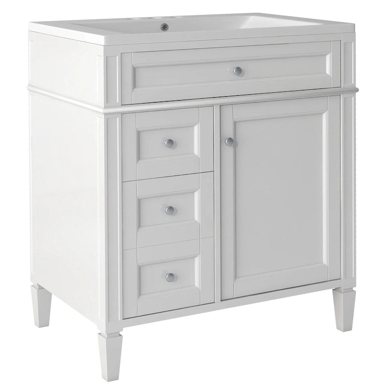 Bathroom Vanity with Top, Sink and Tip-Out Drawer