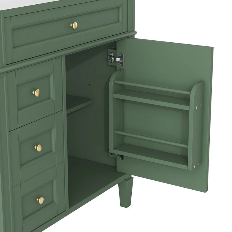 Bathroom Vanity with Top, Sink and Tip-Out Drawer