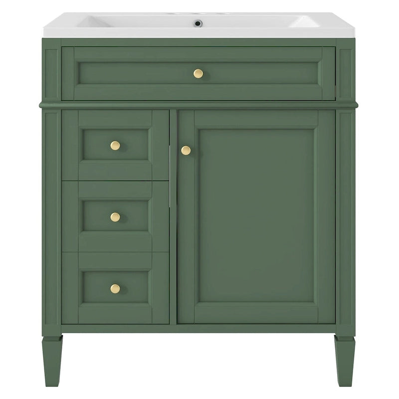 Bathroom Vanity with Top, Sink and Tip-Out Drawer