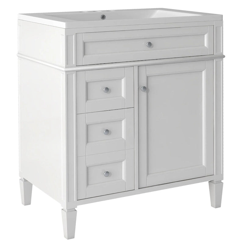 Bathroom Vanity with Top, Sink and Tip-Out Drawer