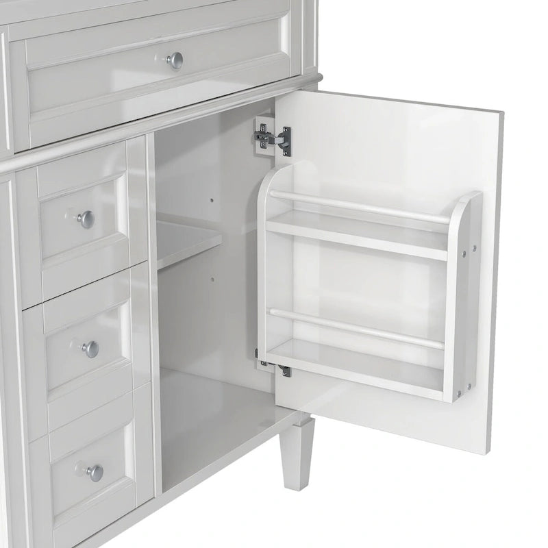 Bathroom Vanity with Top, Sink and Tip-Out Drawer