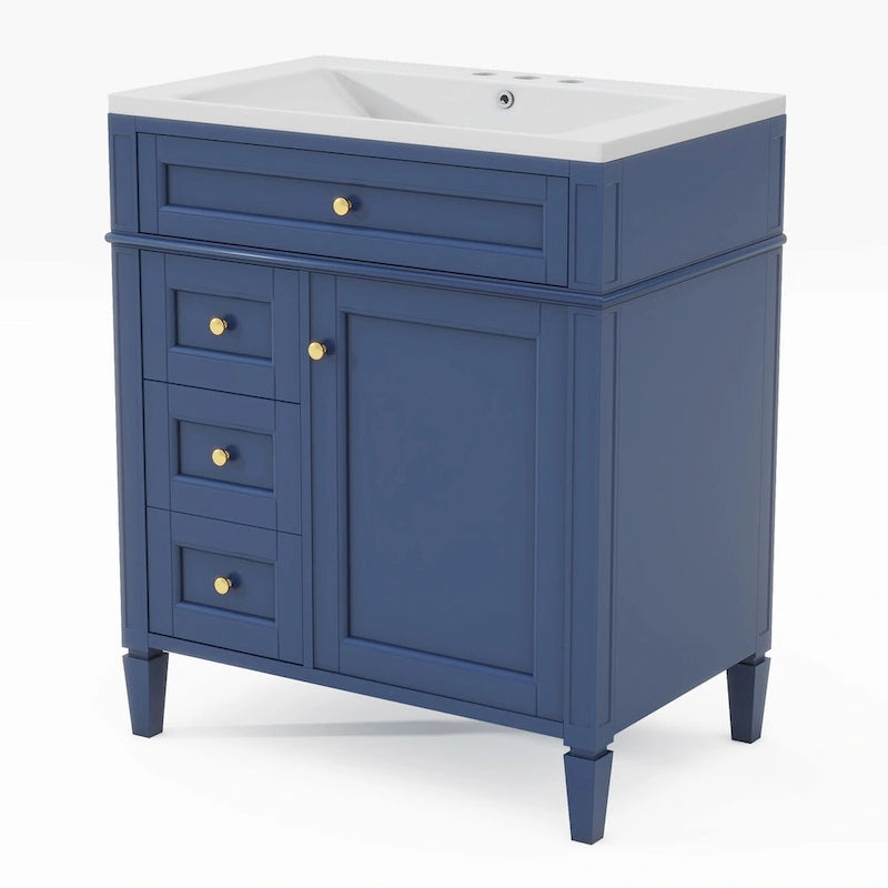 Bathroom Vanity with Top, Sink and Tip-Out Drawer