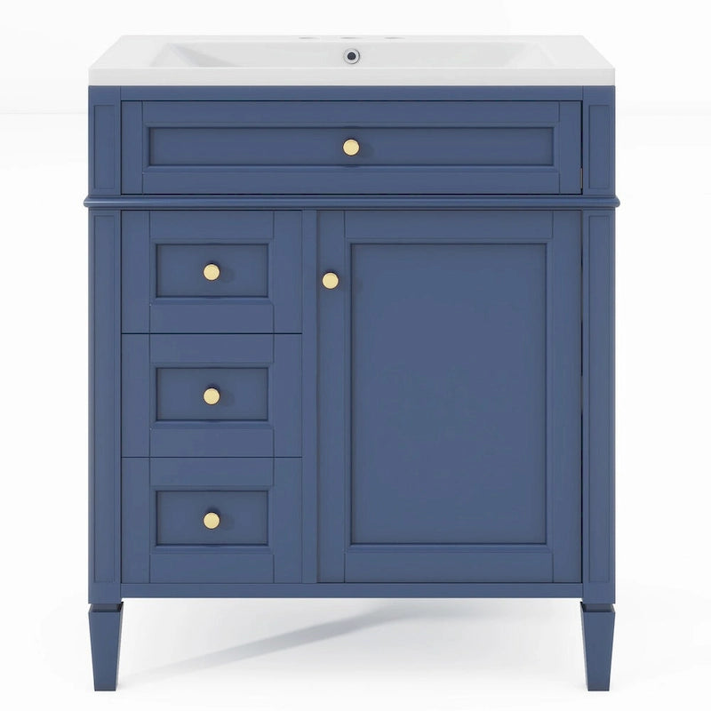 Bathroom Vanity with Top, Sink and Tip-Out Drawer