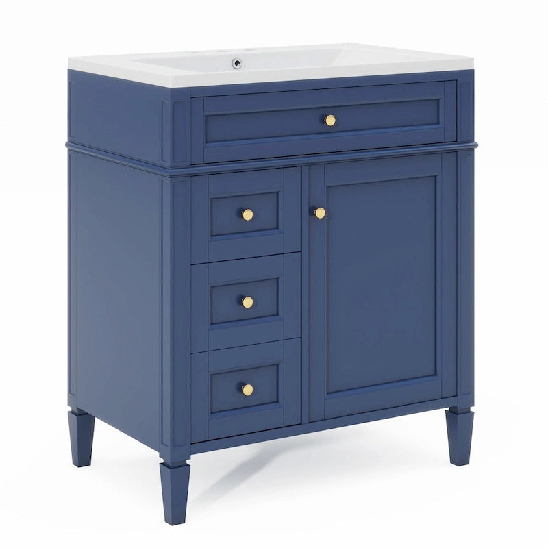 Bathroom Vanity with Top, Sink and Tip-Out Drawer