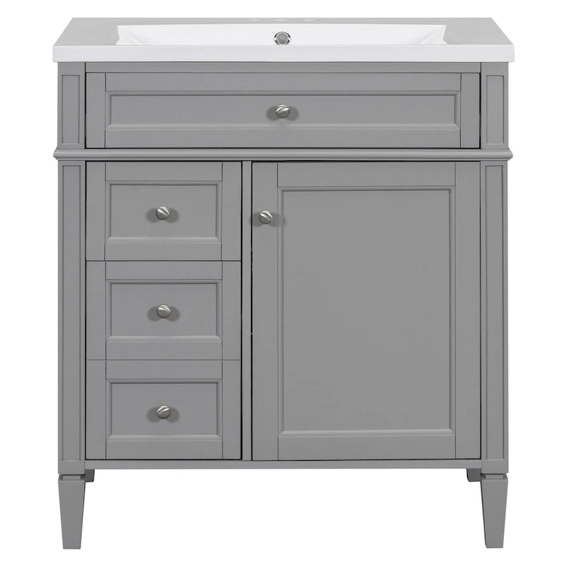 Bathroom Vanity with Top, Sink and Tip-Out Drawer