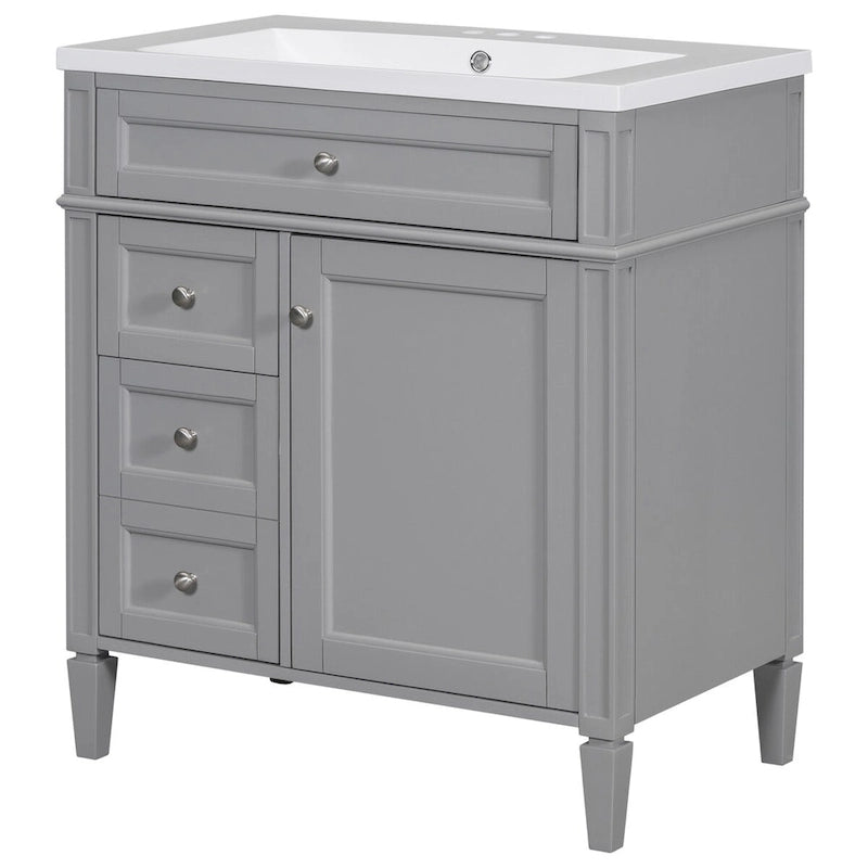 Bathroom Vanity with Top, Sink and Tip-Out Drawer