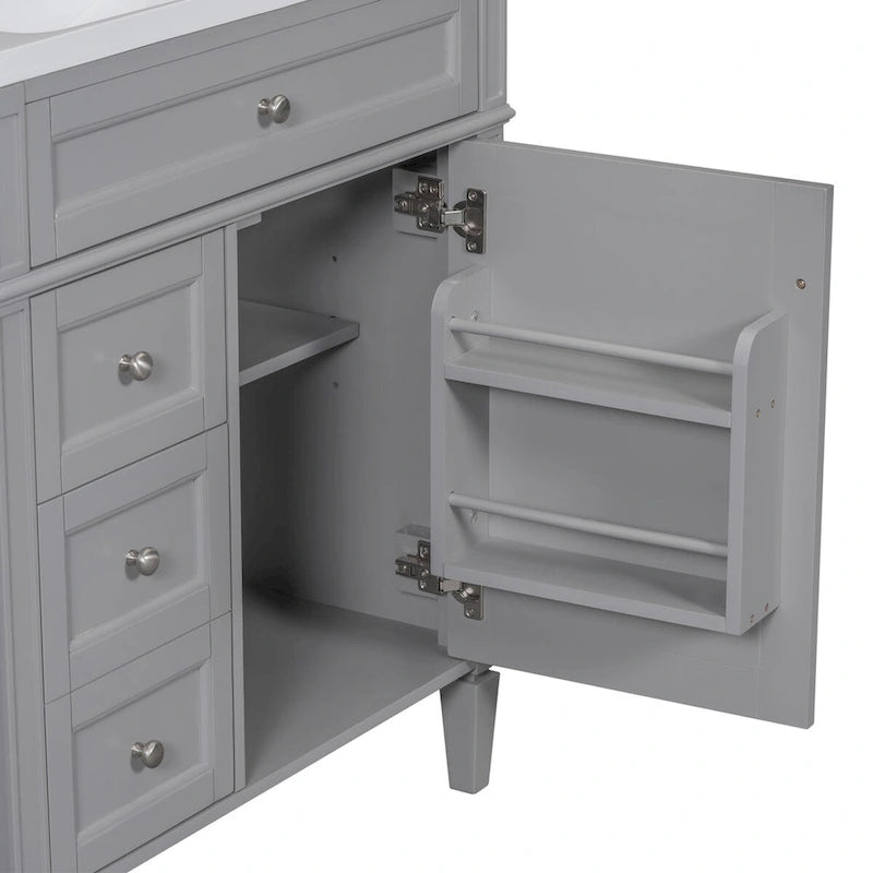 Bathroom Vanity with Top, Sink and Tip-Out Drawer