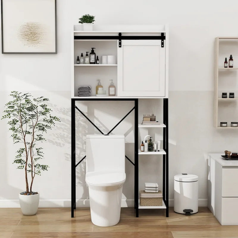 Above the Toilet Storage Cabinet with Bathroom Shelf