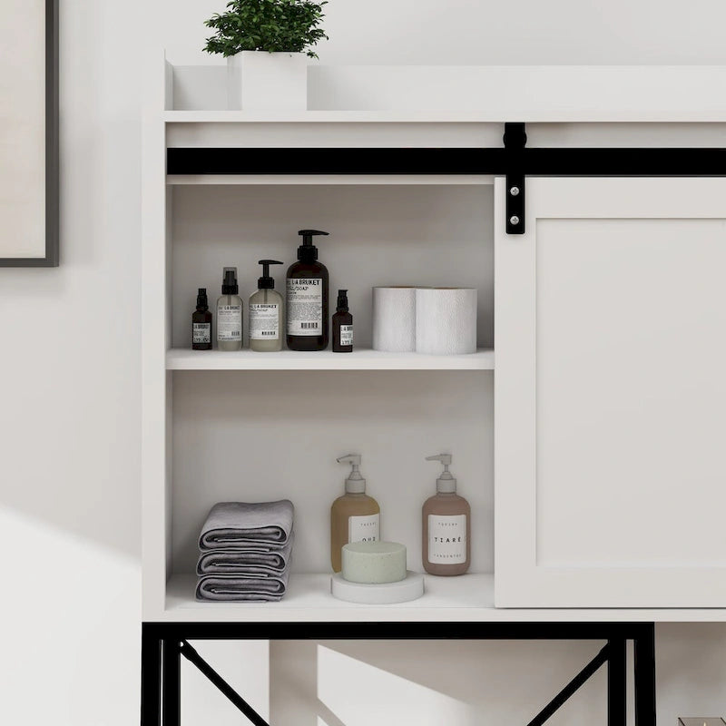 Above the Toilet Storage Cabinet with Bathroom Shelf