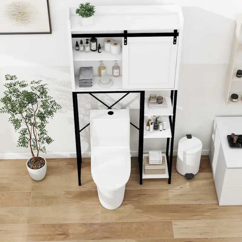 Above the Toilet Storage Cabinet with Bathroom Shelf