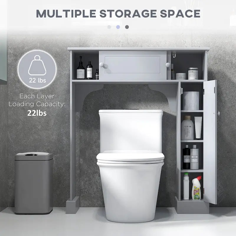 Over the Toilet Storage Cabinet with Adjustable Shelves
