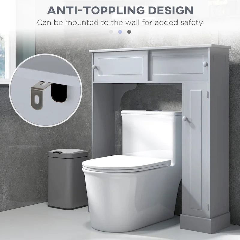 Over the Toilet Storage Cabinet with Adjustable Shelves