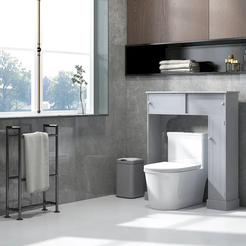 Over the Toilet Storage Cabinet with Adjustable Shelves