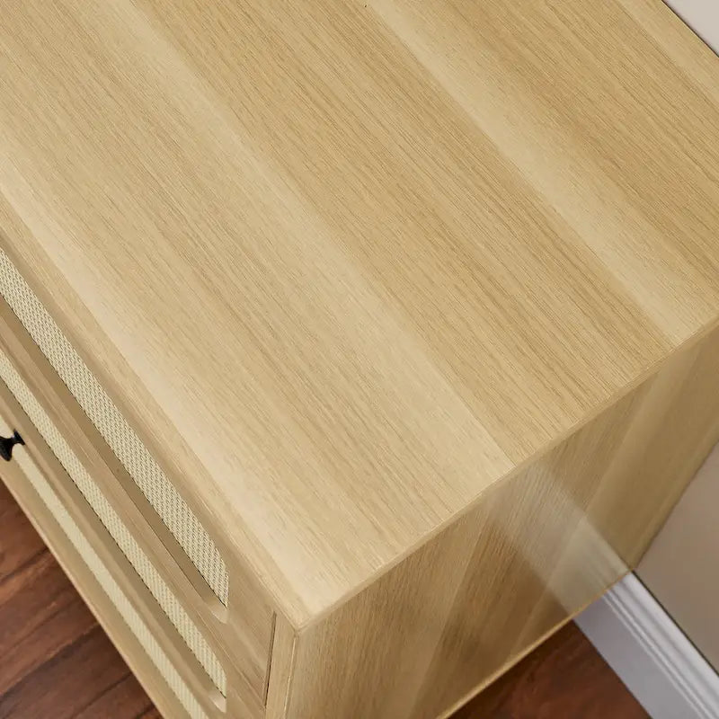 6-Drawer Rattan Storage Cabinet
