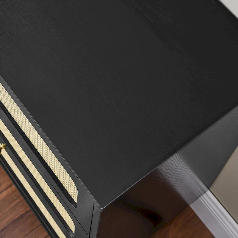6-Drawer Rattan Storage Cabinet